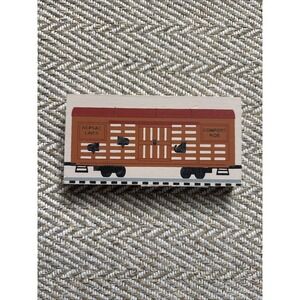 Cat's Meow Train Car Repsac Lines Comfort Ride Orange Boxcar 1994‎